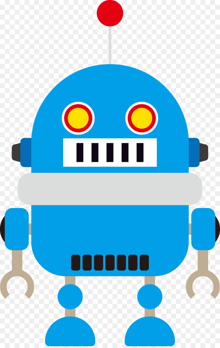 Robot，Azul PNG