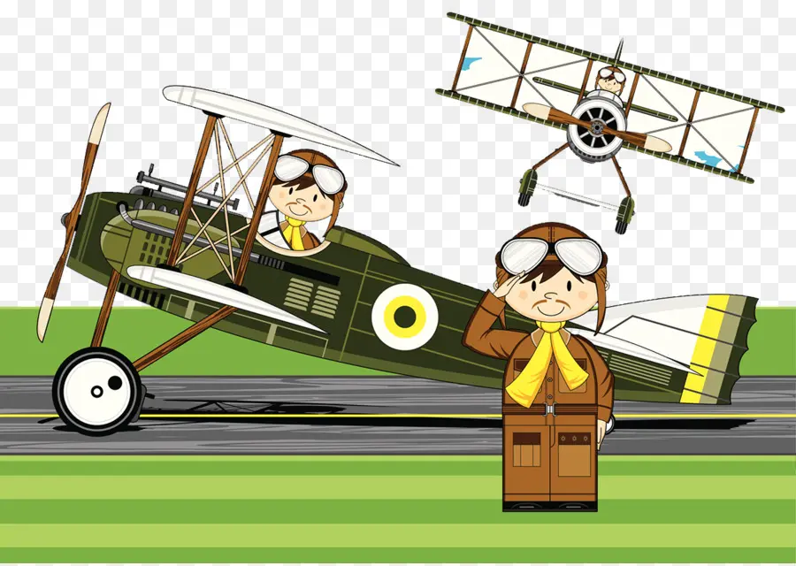 Avión Antiguo，Piloto PNG