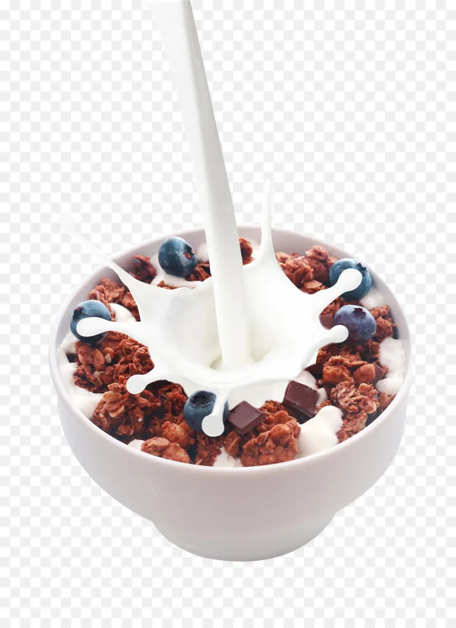 Los Cereales Para El Desayuno，La Leche PNG