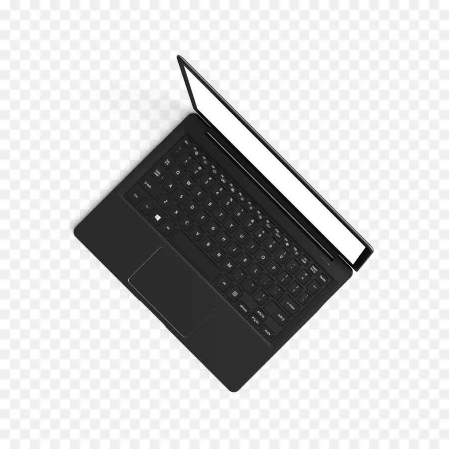 Laptop Negra，Teclado PNG