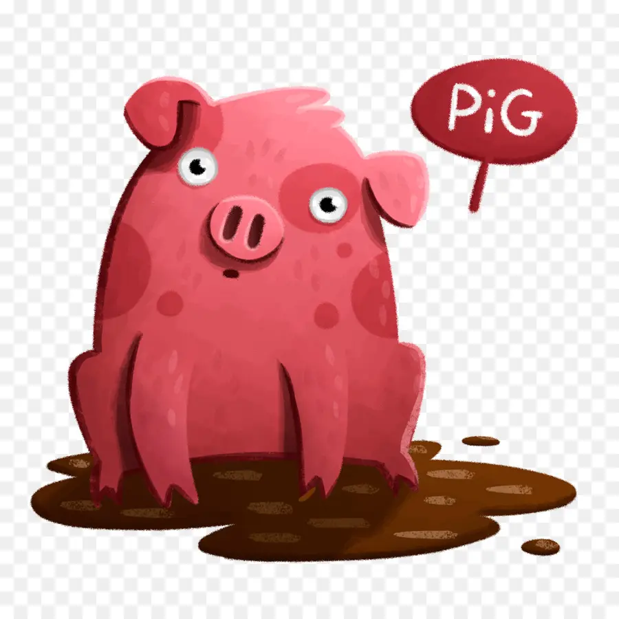 Cerdo Doméstico，Pintura A La Acuarela PNG