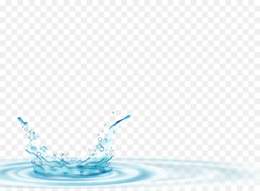 Gota De Agua，Chapoteo PNG