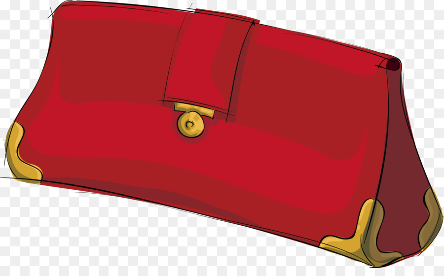 Bolso De Mano，Rojo PNG