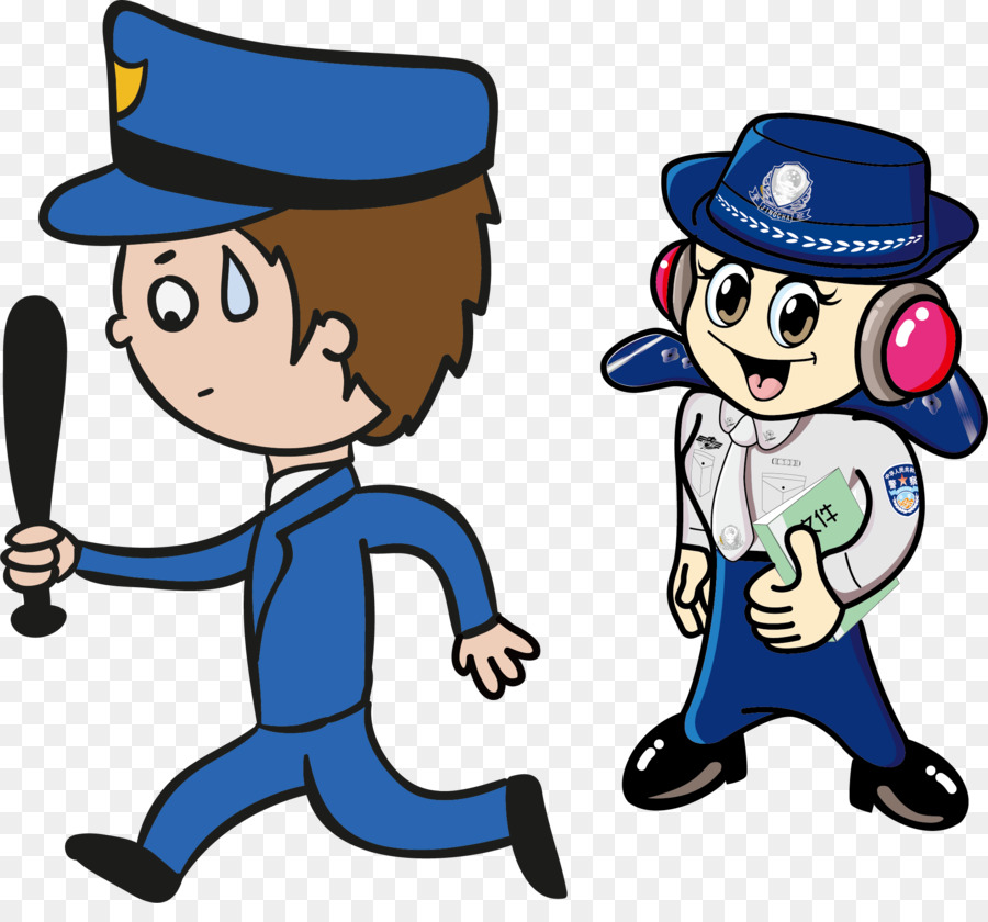 Oficial De Policía，Dibujos Animados PNG