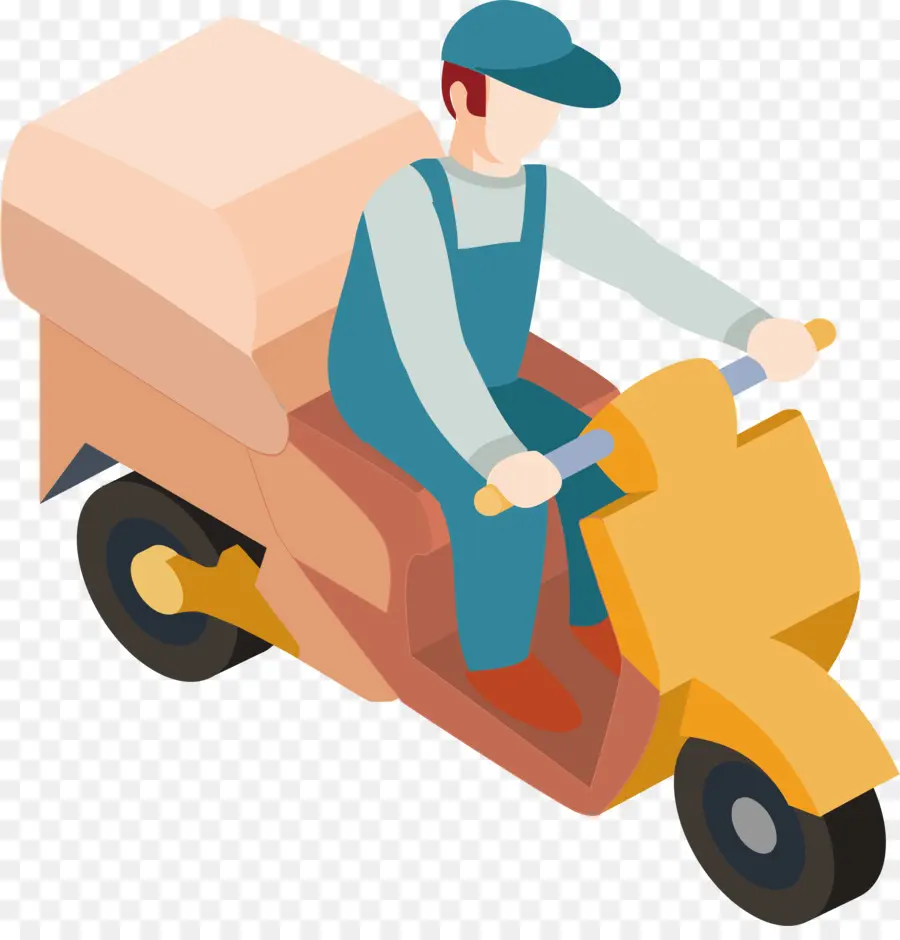 Repartidor，Scooter PNG