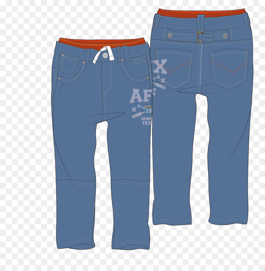 Vaqueros Azules，Pantalones PNG