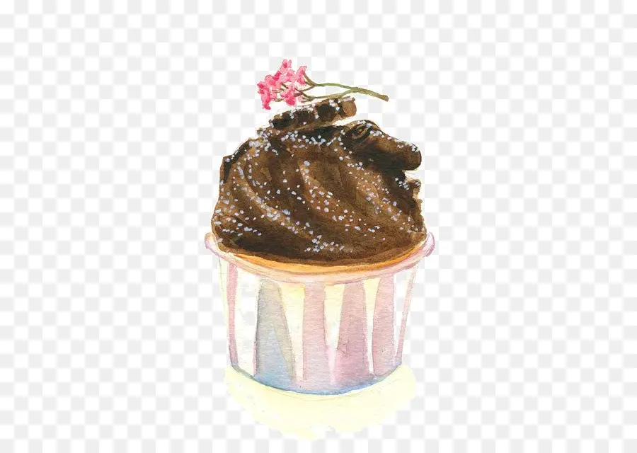 Magdalena De Chocolate，Postre PNG