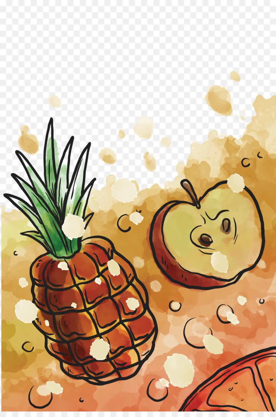 Piña，Adobe Illustrator PNG