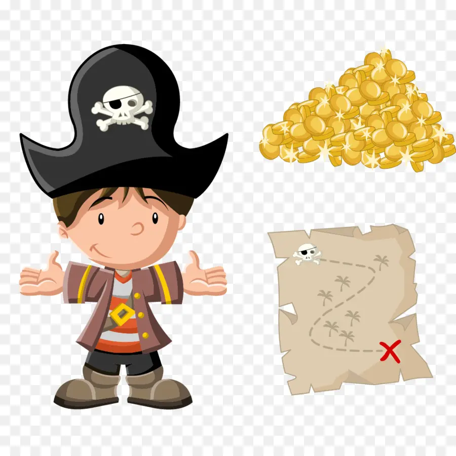 La Piratería，De Dibujos Animados PNG