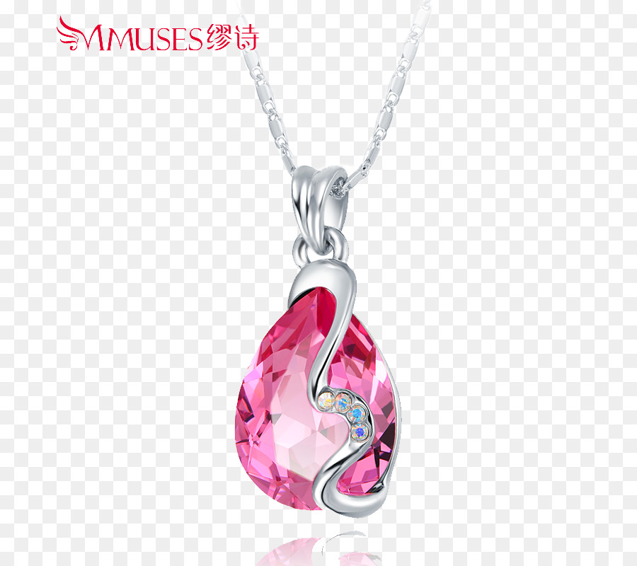 Colgante Rosa，Collar PNG