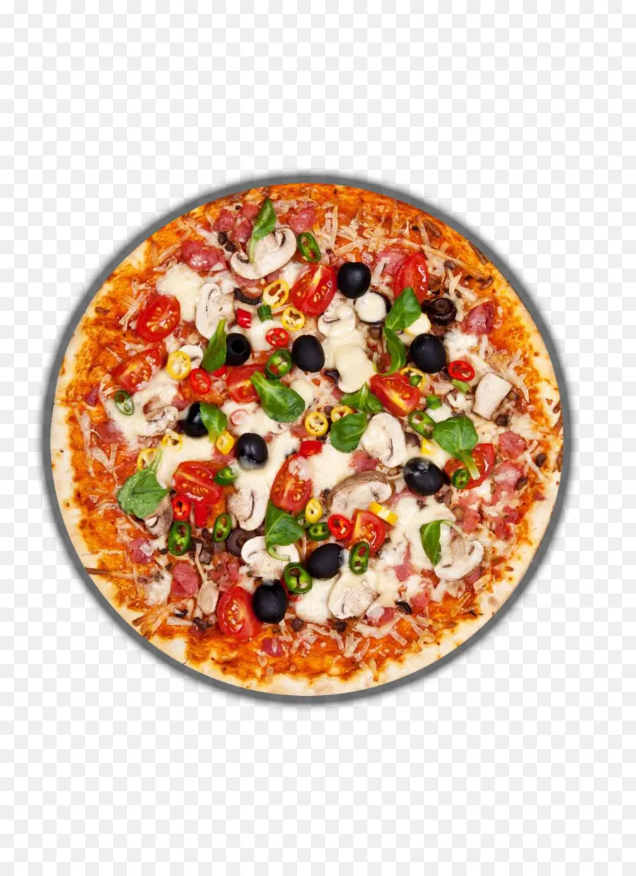 Pizza Vegetal，Pizza PNG