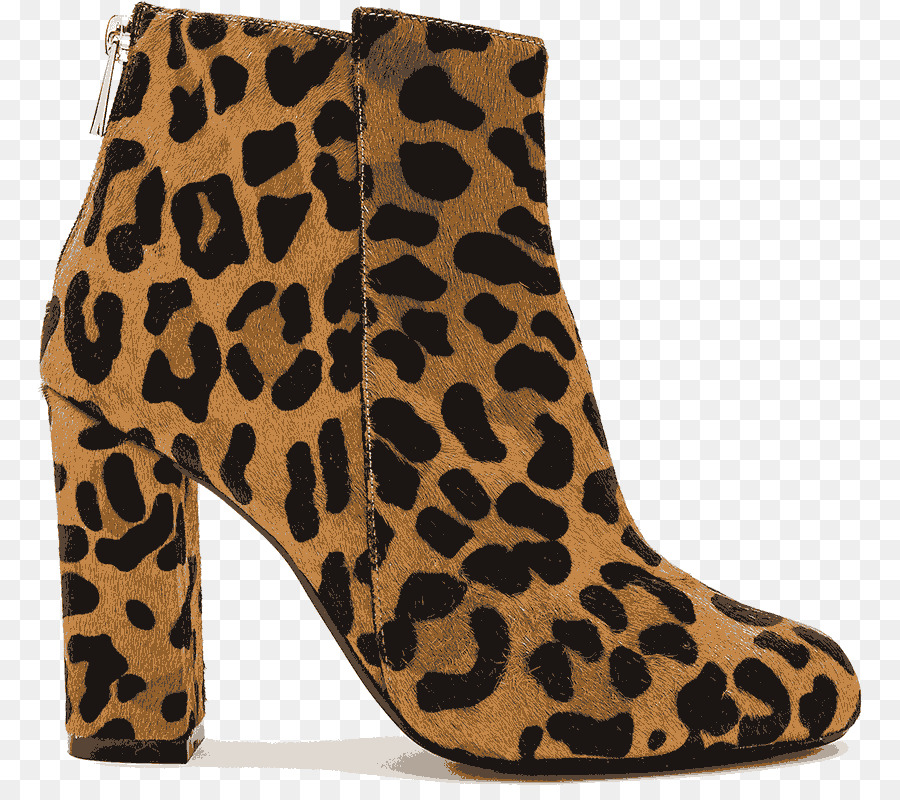 Bota Con Estampado De Leopardo，Moda PNG