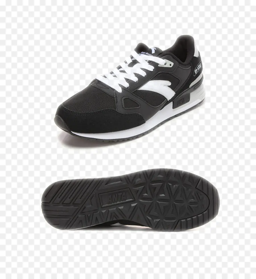 Zapatillas En Blanco Y Negro，Zapatillas PNG