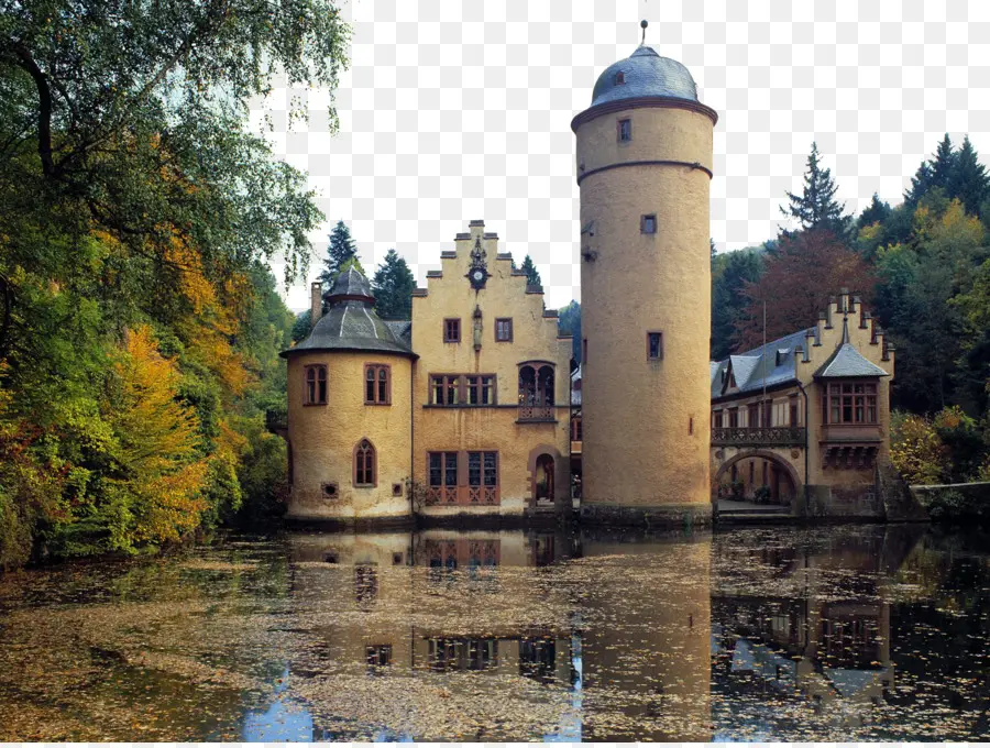 Castillo De Neuschwanstein，Castillo De Mespelbrunn PNG