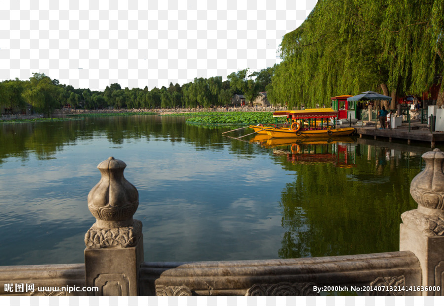 Lago Con Barcos Y árboles，Lago PNG