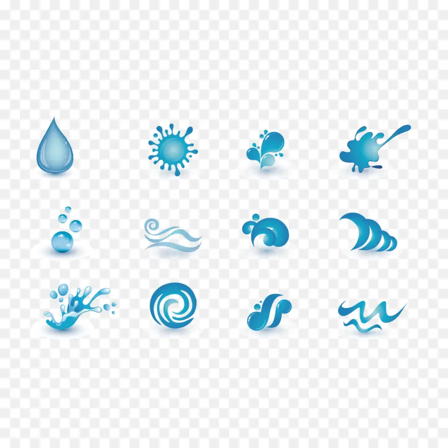 Gotas De Agua，Chapoteo PNG