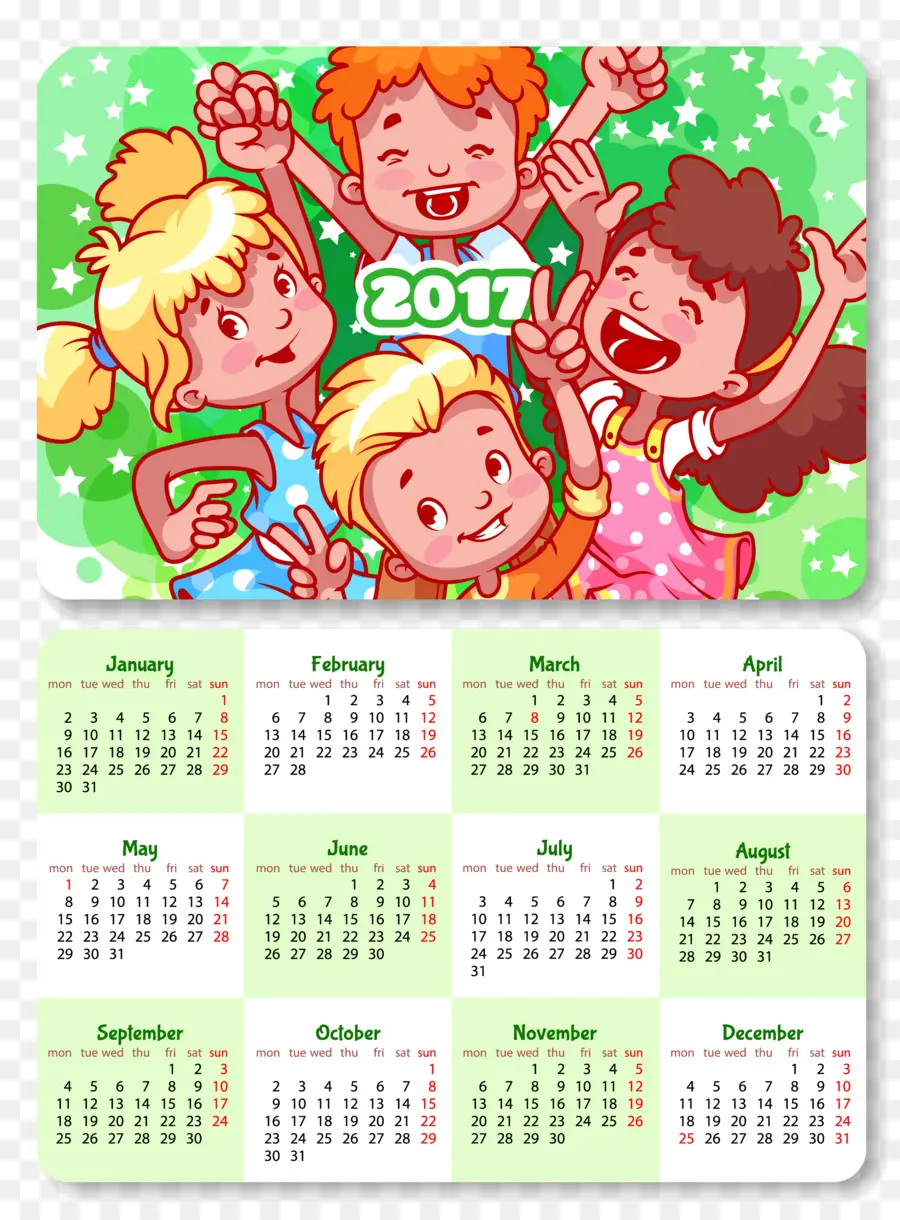 Calendario，2017 PNG