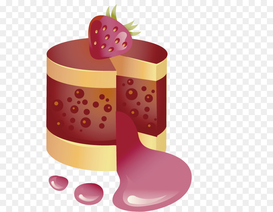 Pastel De Fresa，Postre PNG