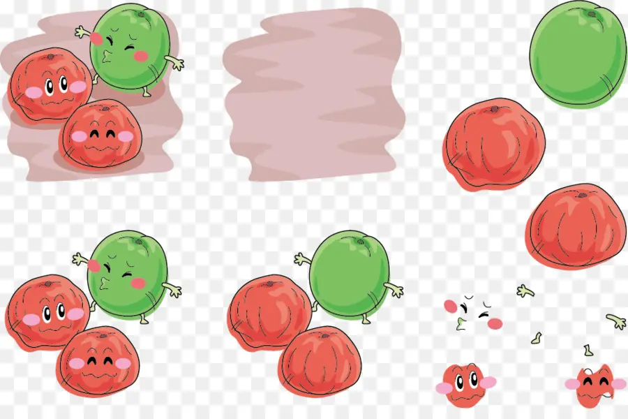 Frutas Lindas，Dibujos Animados PNG