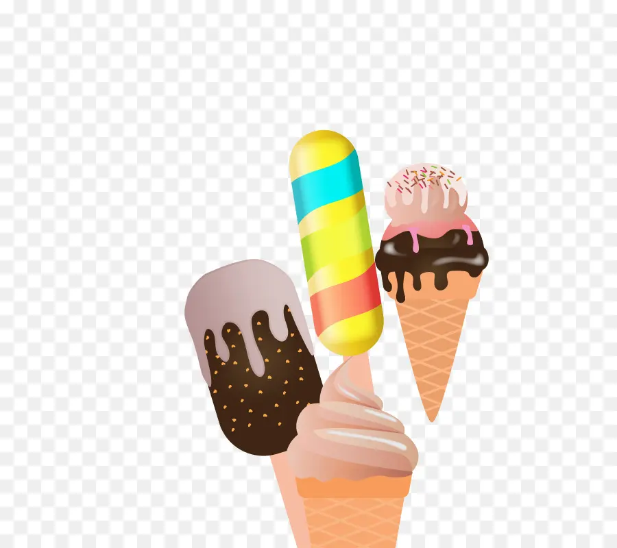 Helado，Cono De Helado PNG