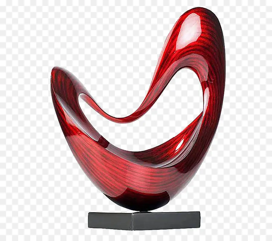 Escultura Abstracta Roja，Abstracto PNG