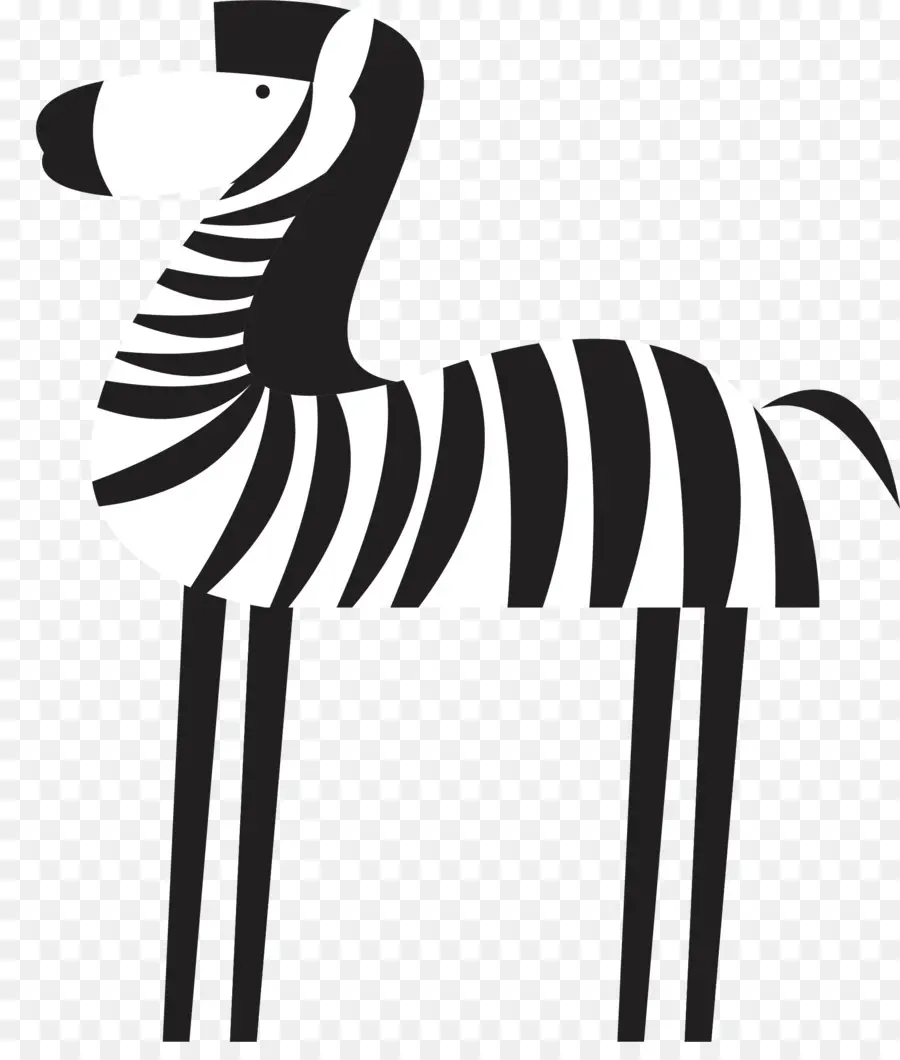 Zebra，Diseño Plano PNG