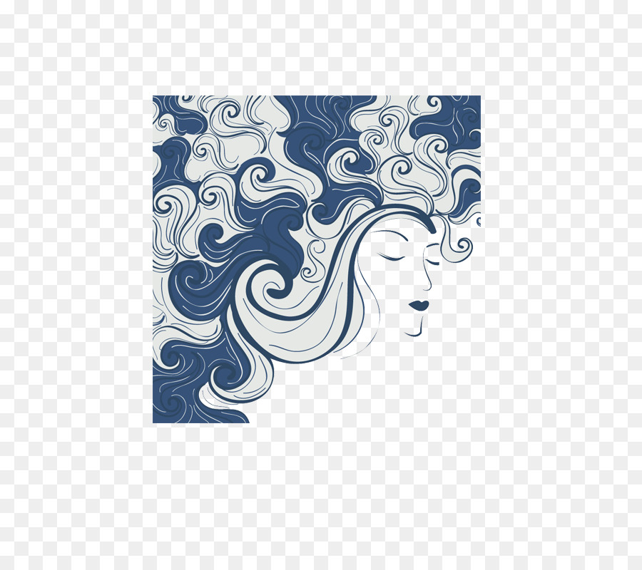 Mujer Con Cabello Ondulado，Arte PNG