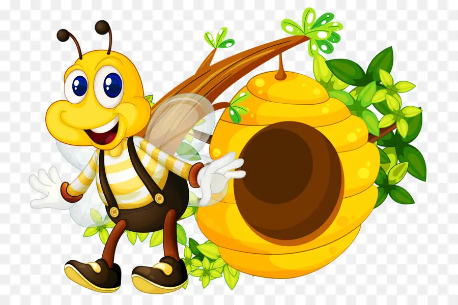 Abeja Y Colmena，Miel PNG