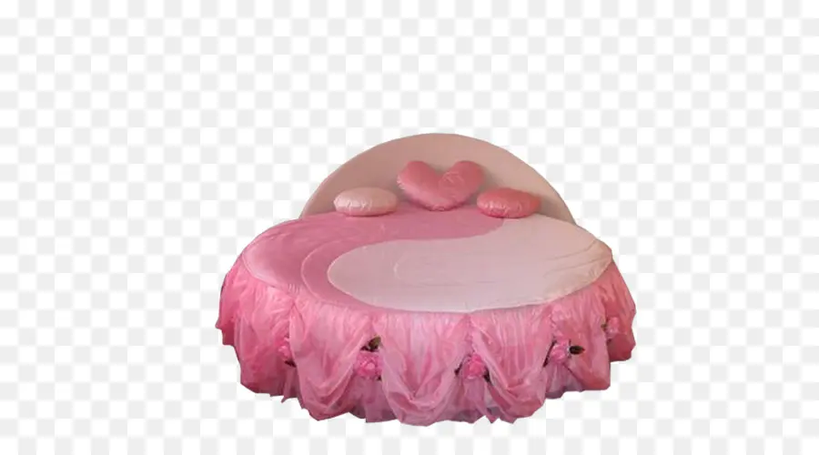 Cama Redonda，Rosa PNG