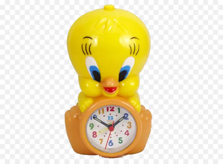 Reloj De Dibujos Animados，Amarillo PNG