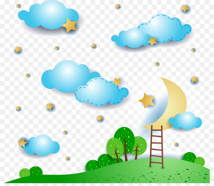 Cielo Nocturno，Nubes PNG