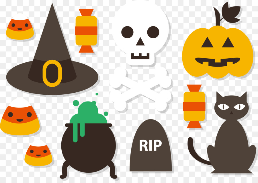 Halloween，Diseño Plano PNG