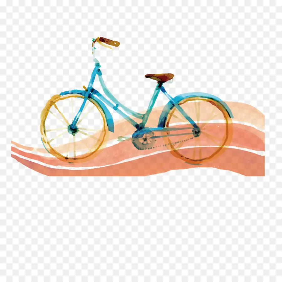 Bicicleta，Azul PNG