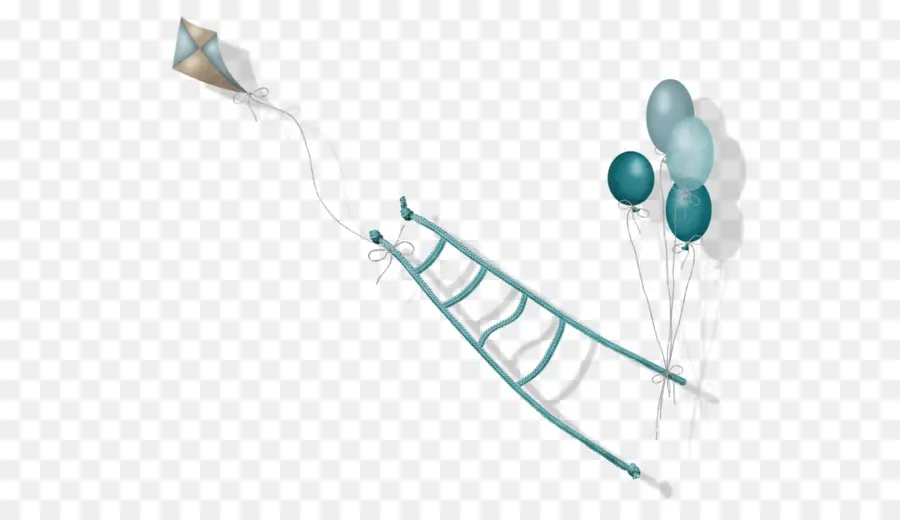 Cometa Y Globos，Escalera PNG