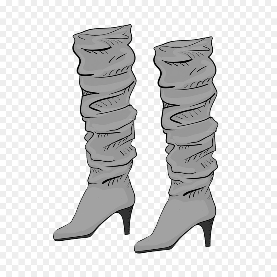 Botas De Tacón Alto，Calzado PNG