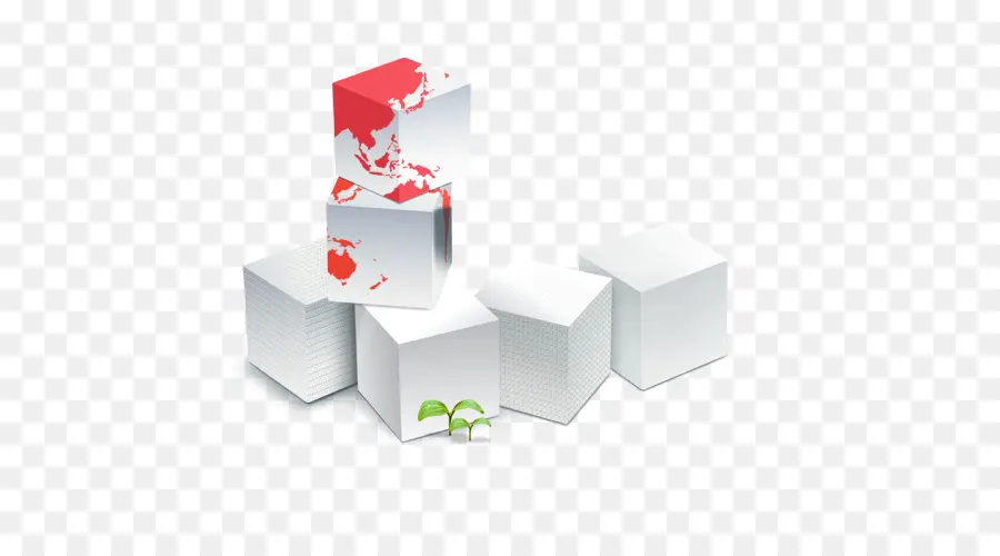 Colorido Cubo，Empresa PNG