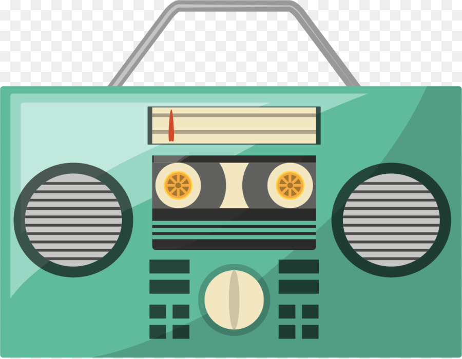 Radiocasete Verde，Boombox PNG