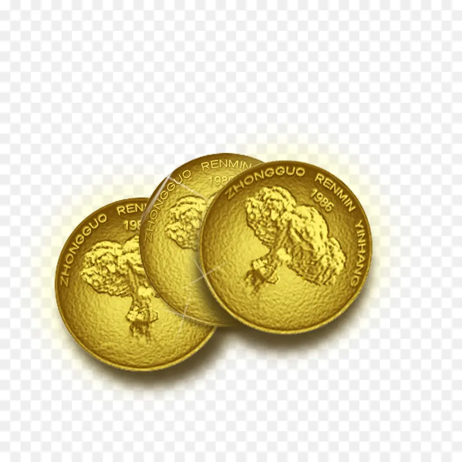 Monedas De Oro，Dinero PNG