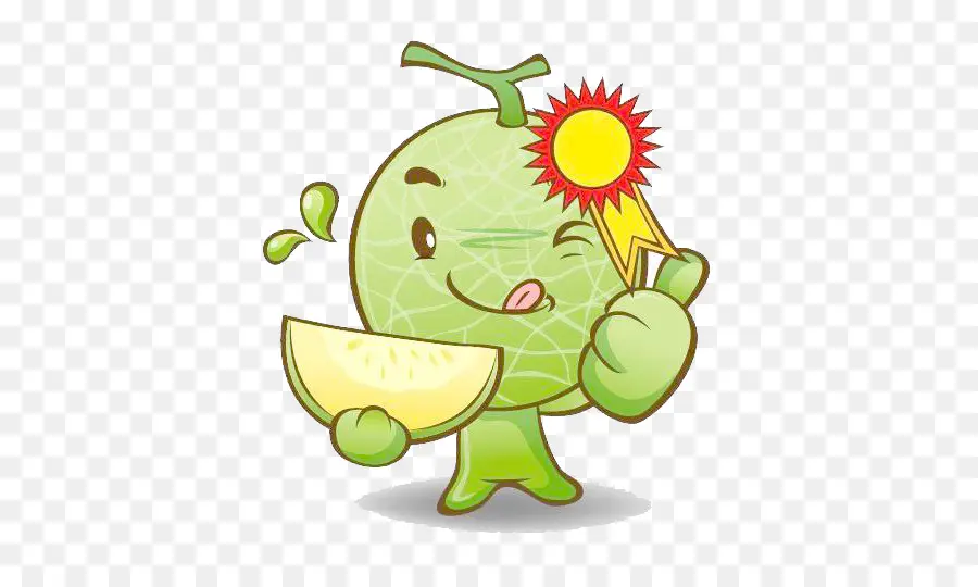 Personaje De Melón，Rebanada PNG