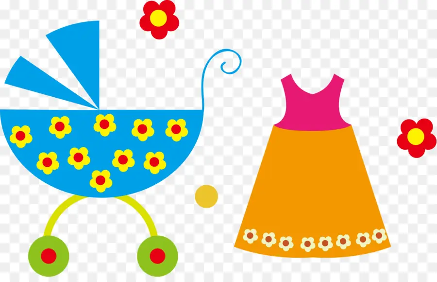 Cochecito De Bebe，Vestido PNG