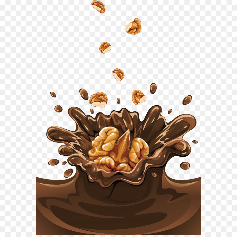 Salpicaduras De Chocolate，Nueces PNG