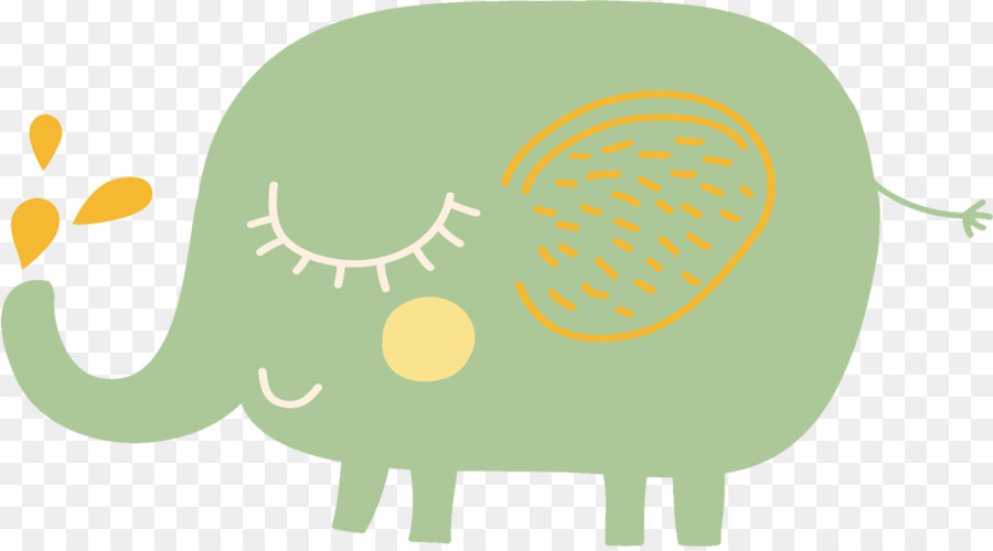 Elefante Verde，Dibujos Animados PNG