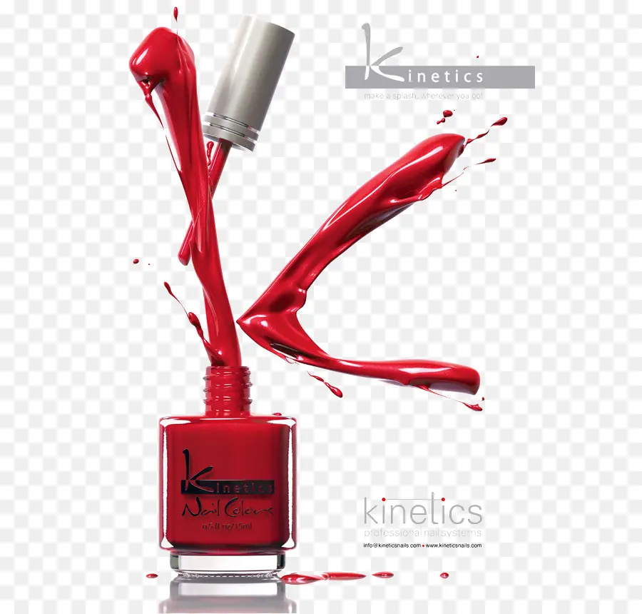 Esmalte De Uñas Rojo，Botella PNG