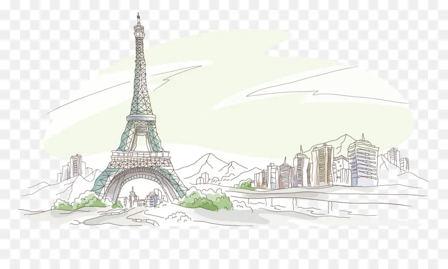 Torre Eiffel，París PNG