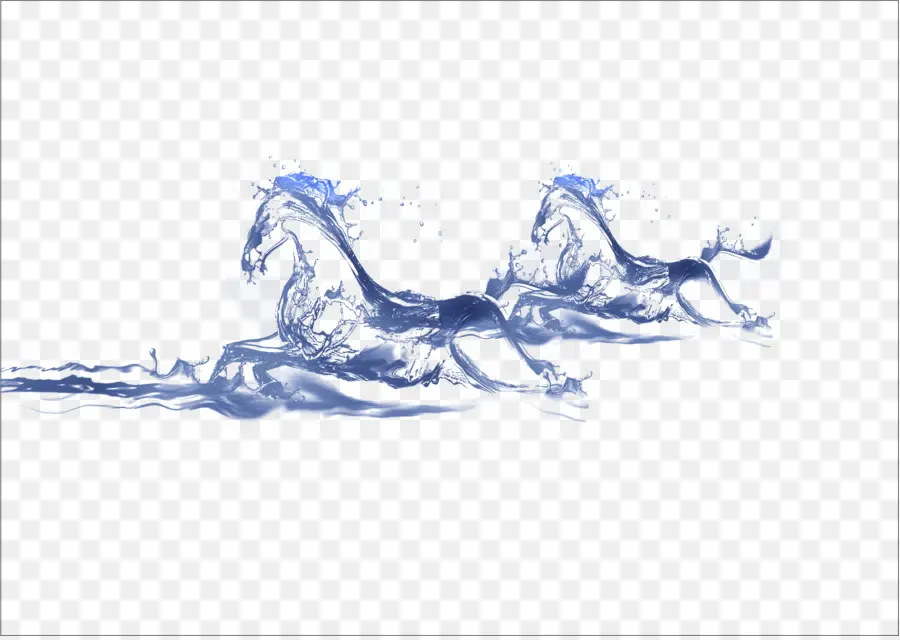 Caballos De Agua，Correr PNG