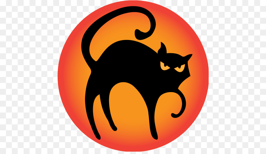 Silueta De Gato Negro，Círculo PNG