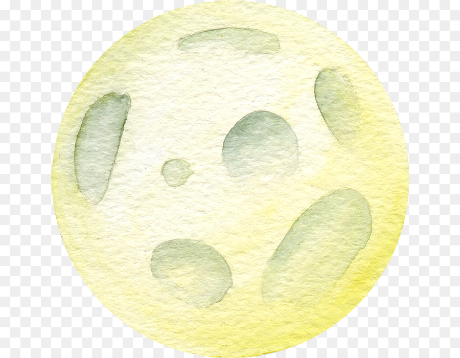 Pintura De Acuarela，Luna PNG