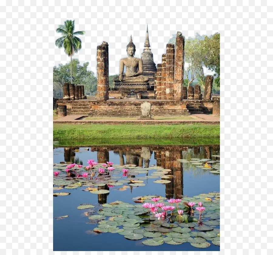 Estatua De Buda，Templo PNG