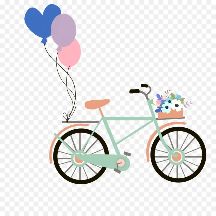 Bicicleta，Globo PNG