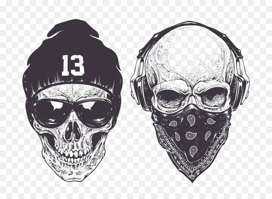 Skull，Drawing PNG